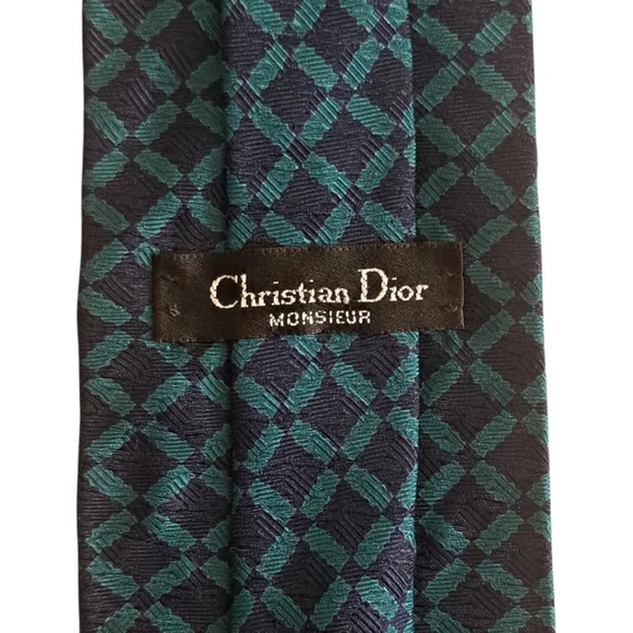 Christian Dior Monsieur Geometric Silk Tie